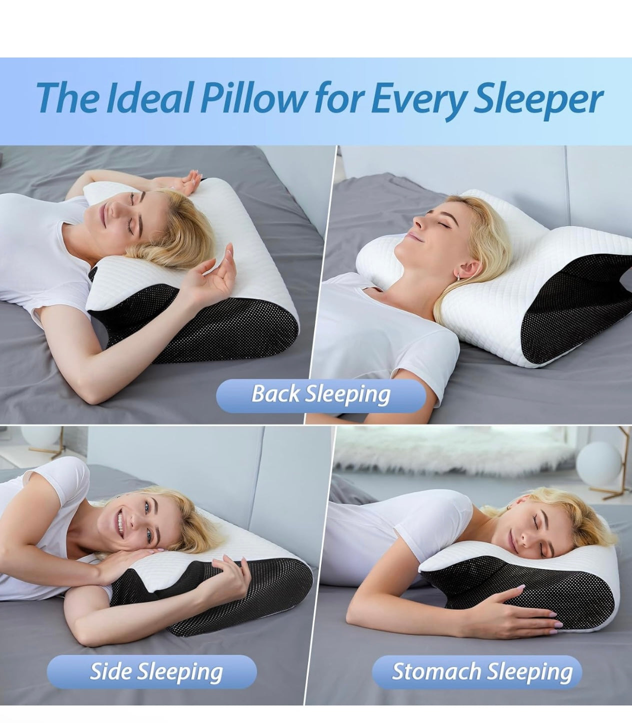 Neck Relief Ergonomic Cervical Pillow